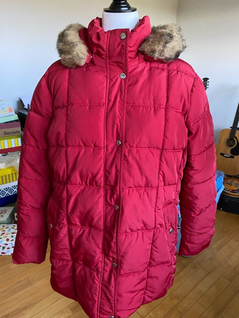 Tommy Hilfiger Winter Coat with faux fur trim on detachable hood